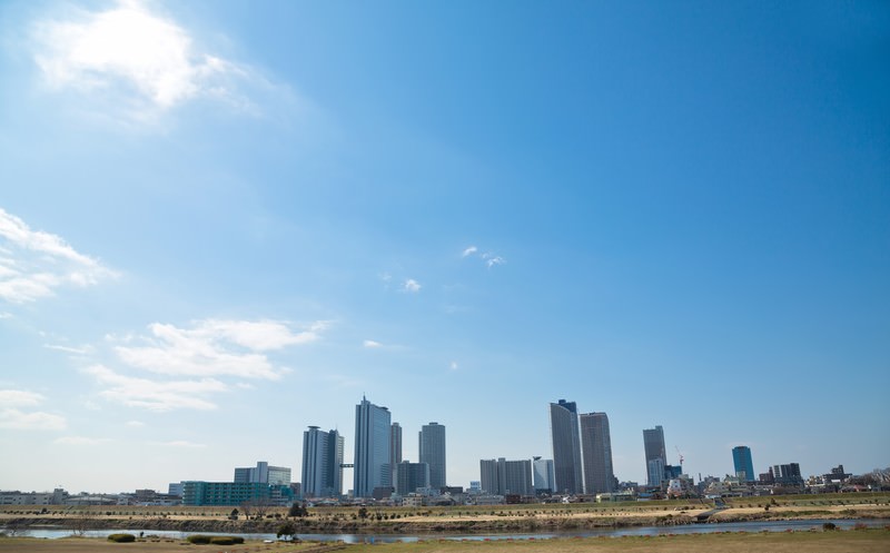 多摩川からの景色